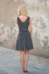 Climb the Ladder Black Stripe Dress