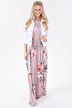 Cherished Love Mauve Floral Maxi Dress