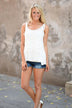 White Crochet Top