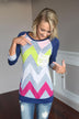 Neon Chevron Top