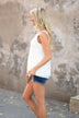 White Crochet Top