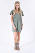 You're the One ~ Sage T-Shirt Dress