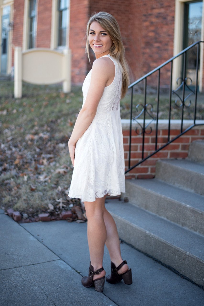 The Good Side Dress ~ Cream