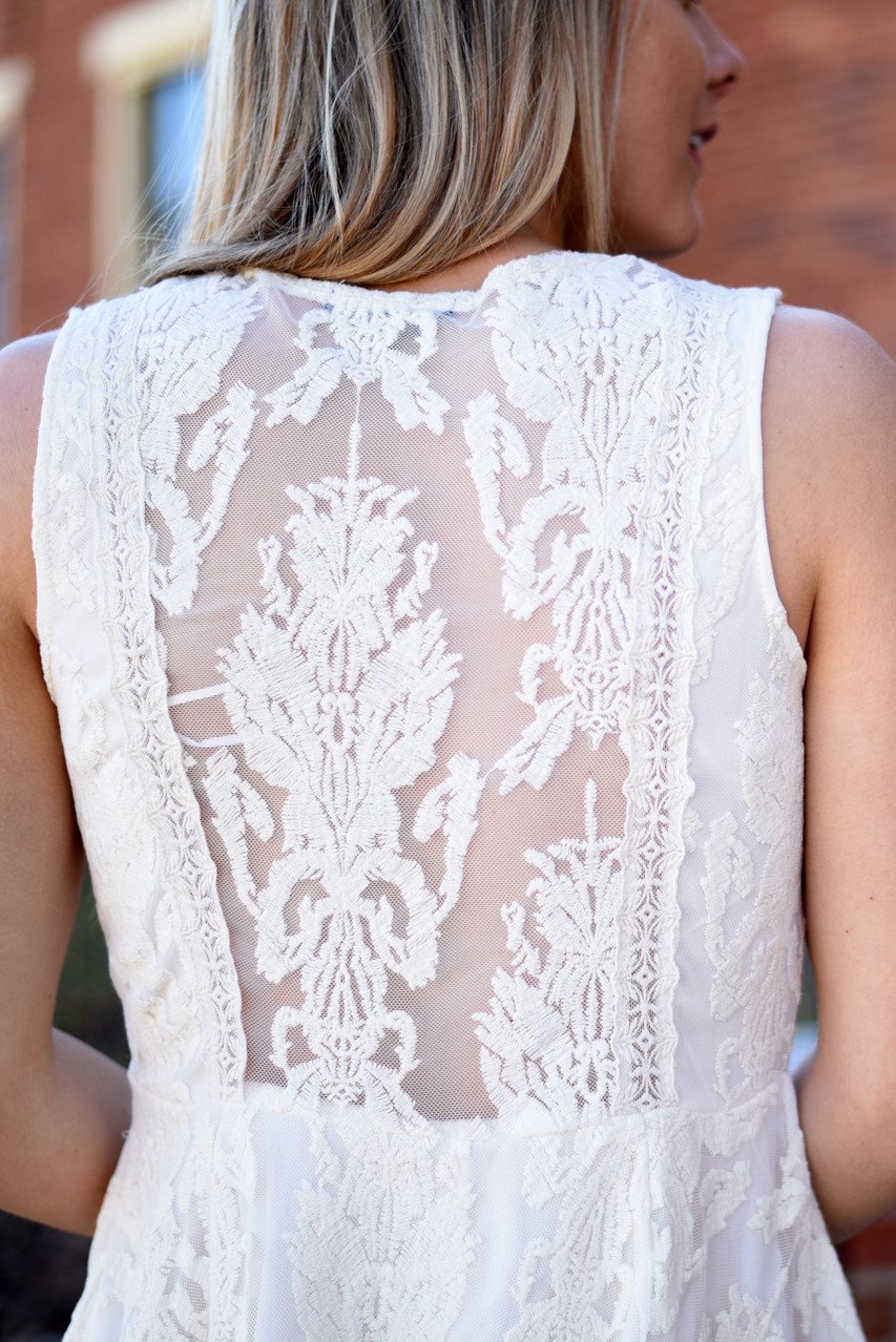 The Good Side Dress ~ Cream
