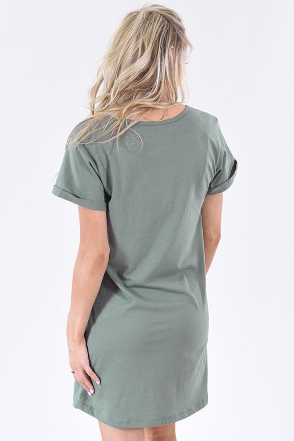 You're the One ~ Sage T-Shirt Dress
