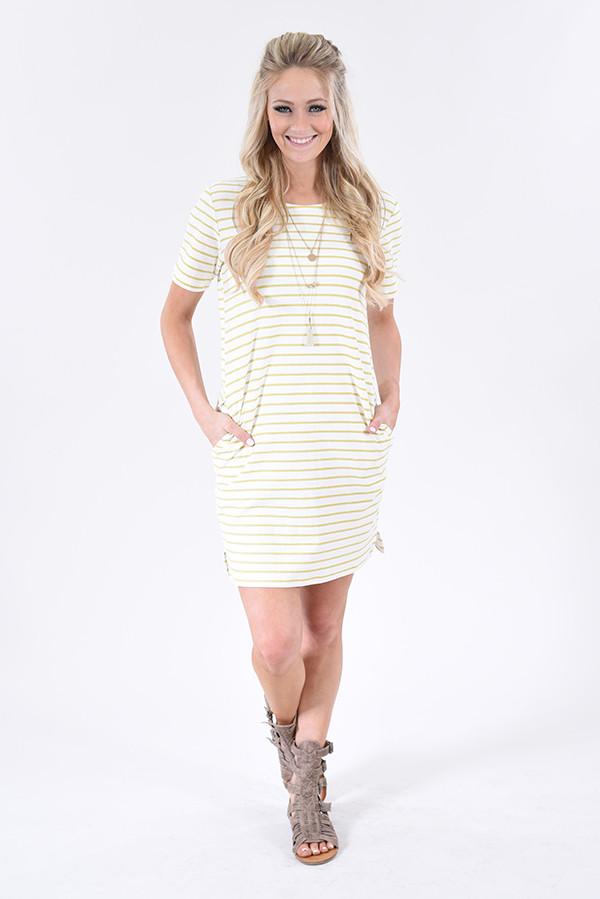 Here Comes The Sun Striped Dress