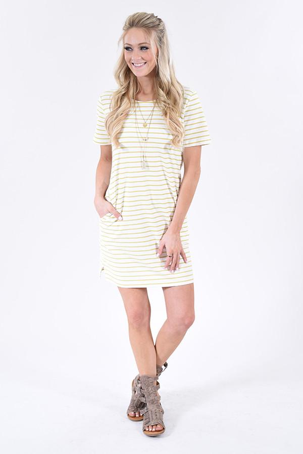 Here Comes The Sun Striped Dress