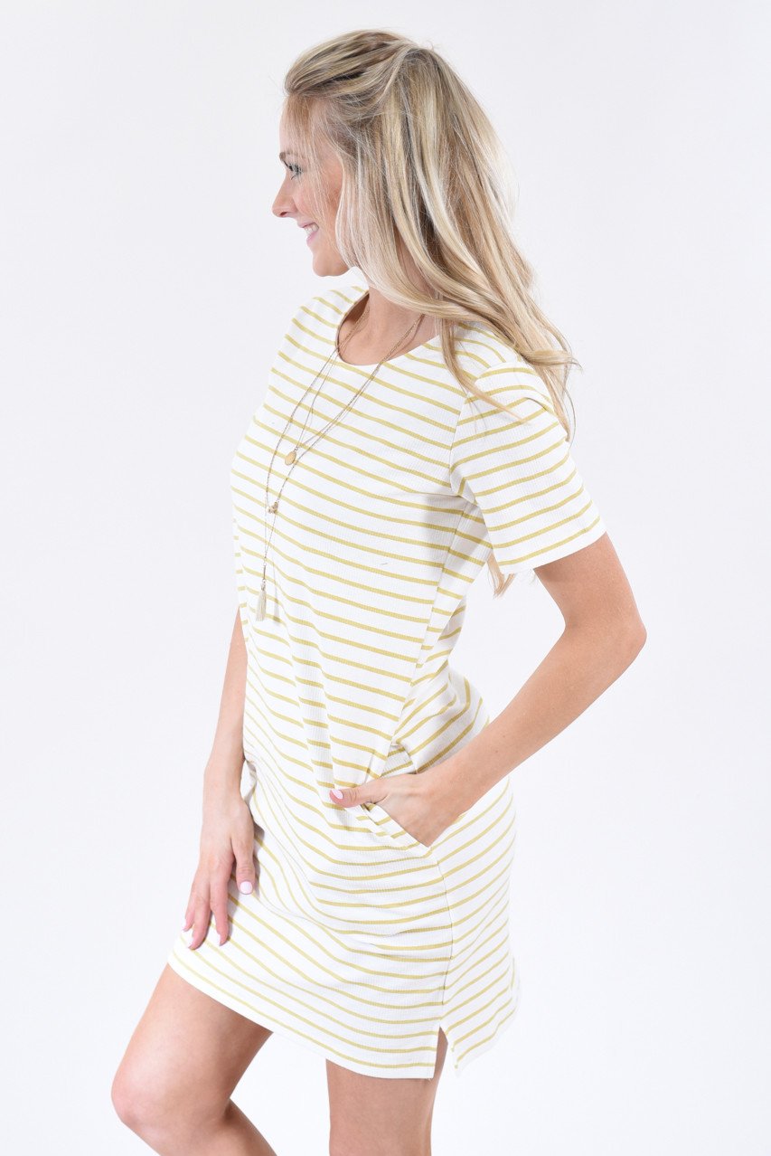 Here Comes The Sun Striped Dress