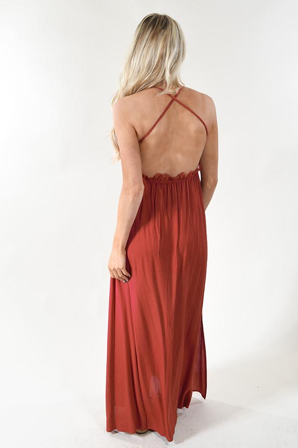 Red Hot Maxi Dress