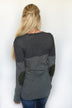 Olive & Black Pocket Top