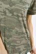 Basic Camo V-Neck Top