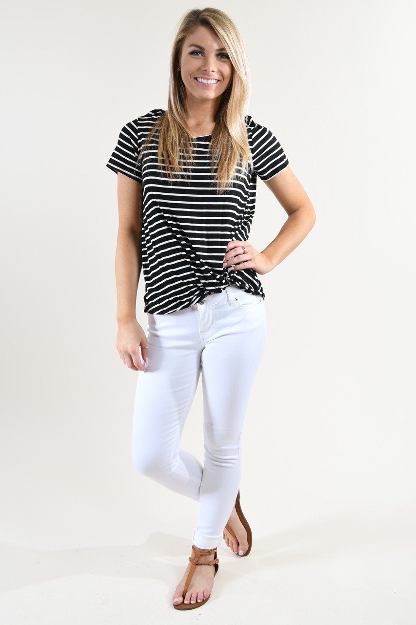 Classic Striped Knot Top