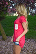 Part of the Plan Pink Pocket Top