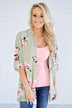 Mint Floral Kimono