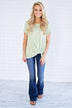 Light Green Knot Top