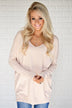 Hold On To Me Sweater ~ Blush
