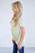 Light Green Knot Top