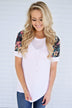 Feeling Pretty Floral Ivory Top