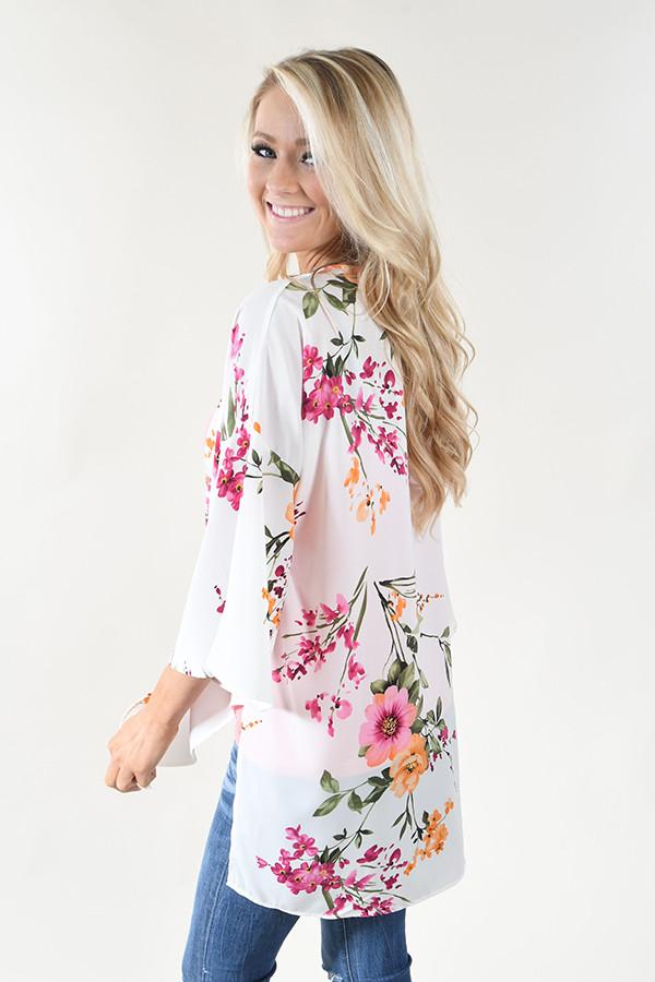 Big Dreams Floral Kimono