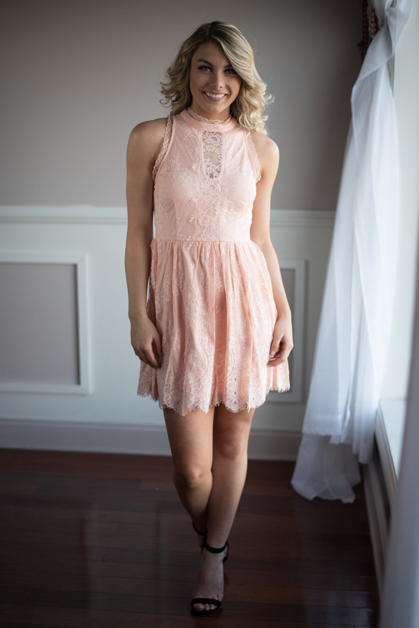 Fairy in Pink Lace Dress
