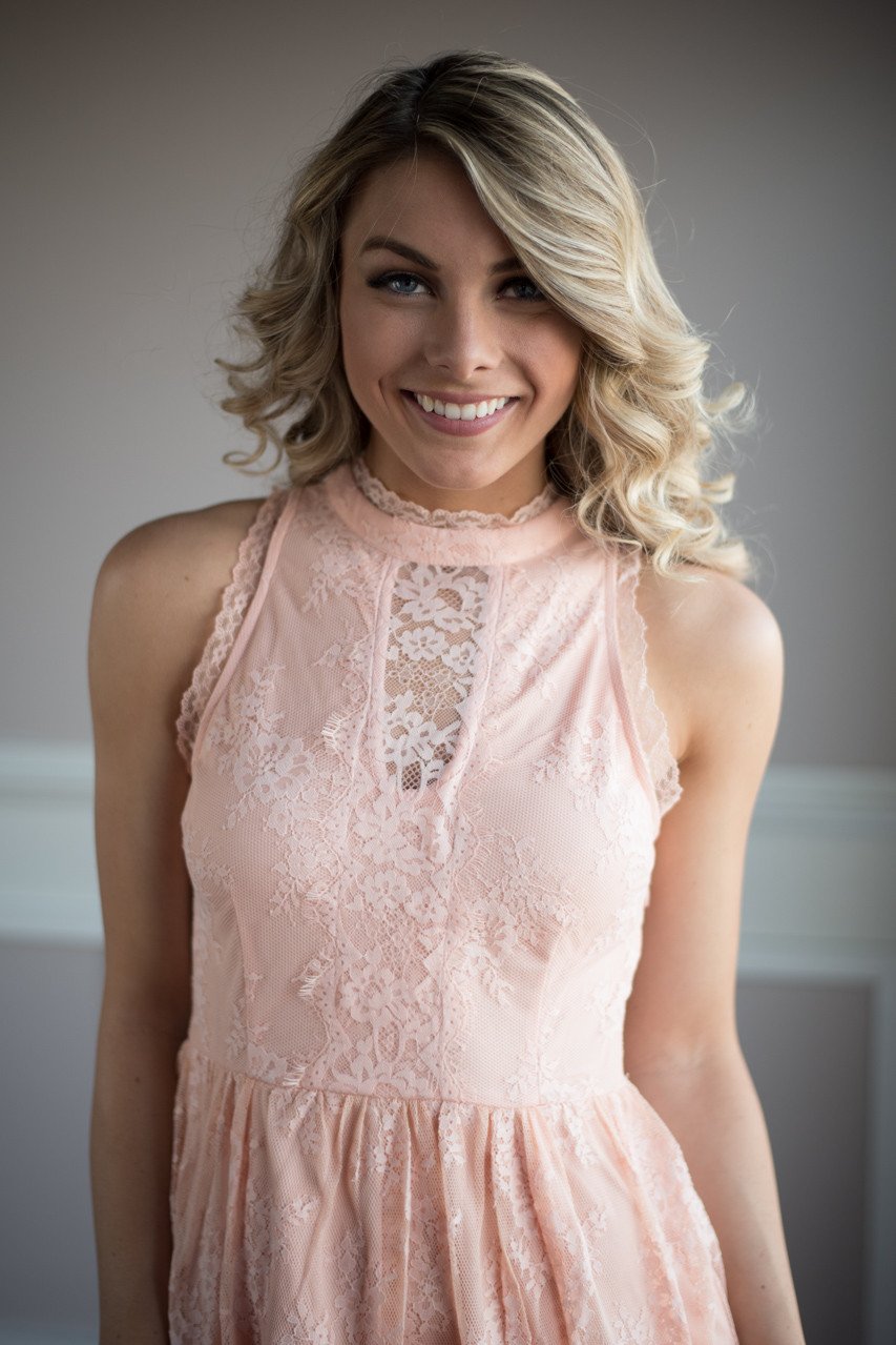 Fairy in Pink Lace Dress
