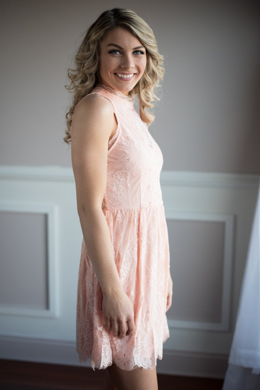 Fairy in Pink Lace Dress