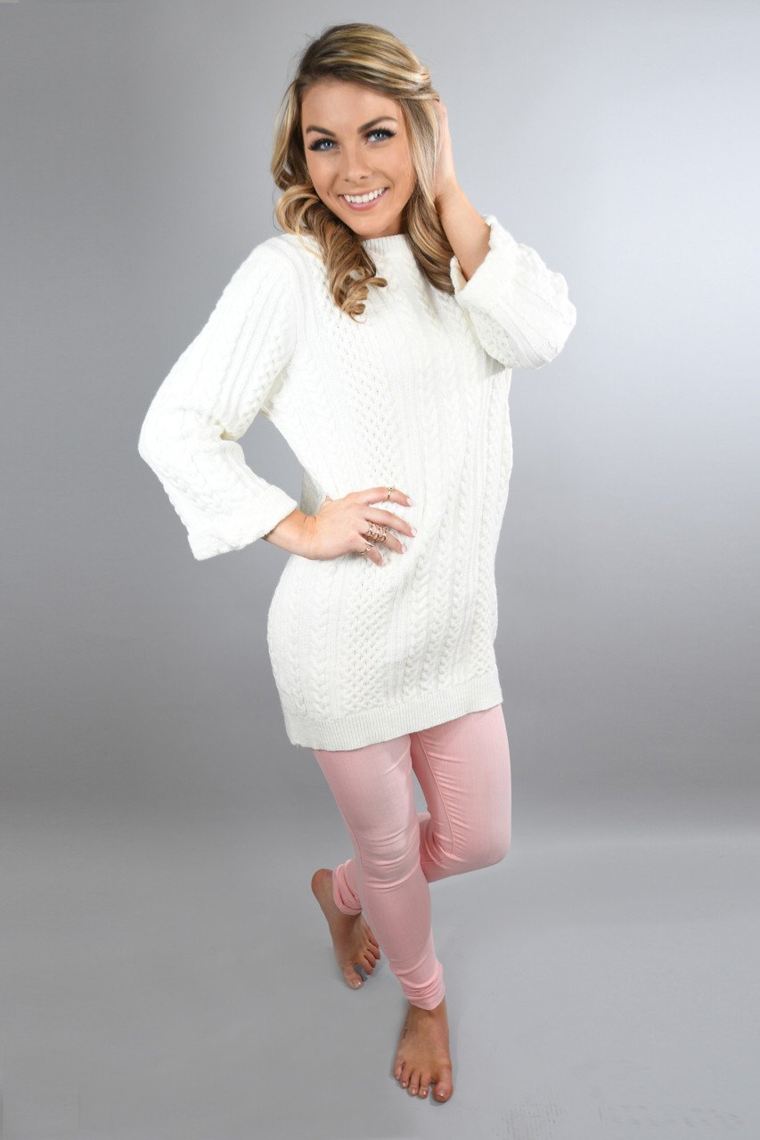 White Chunky Sweater