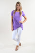 Solid Purple Knot Top