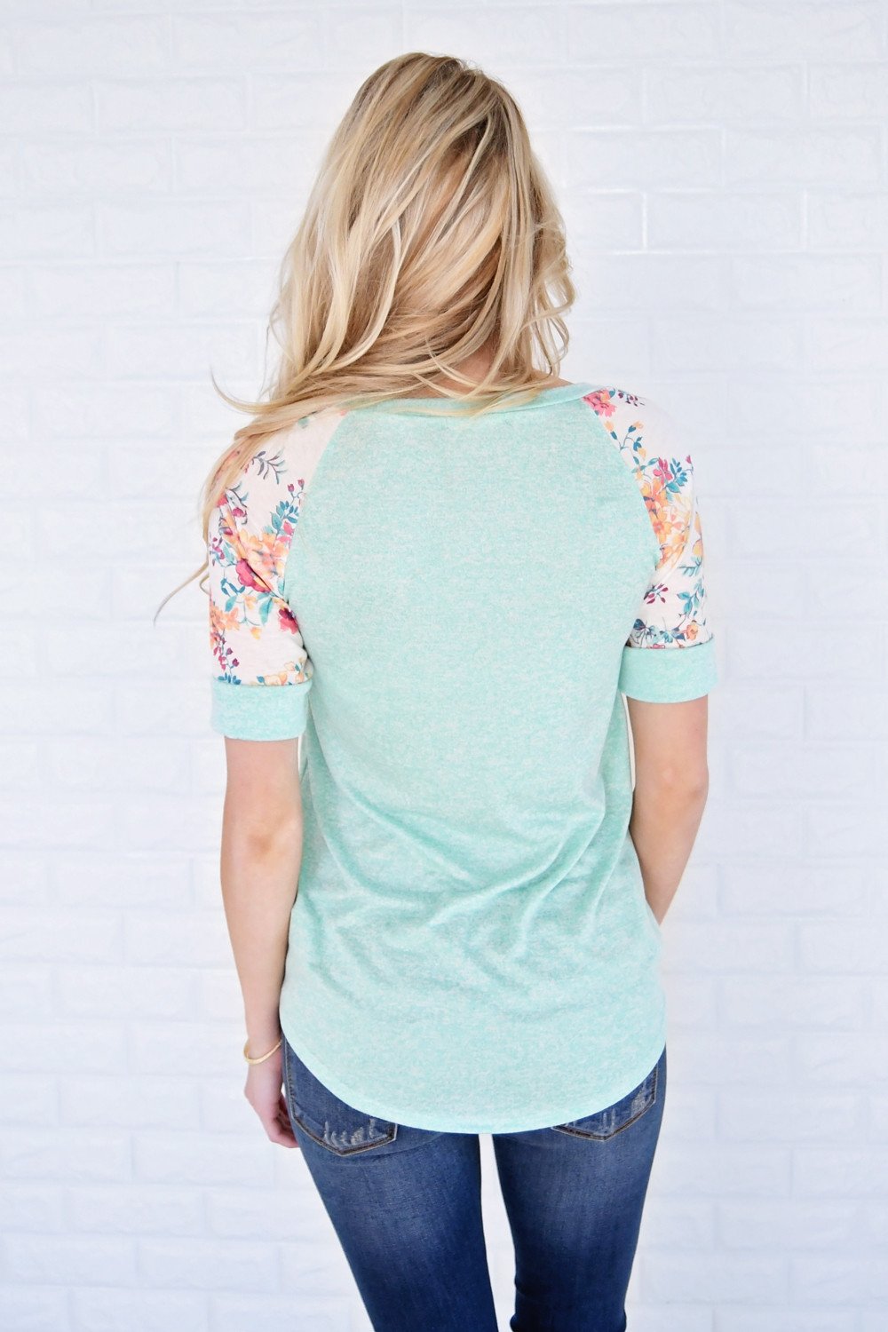 Feeling Pretty Mint Ivory Top