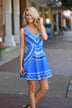 Royal Blue Mid Length Dress