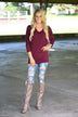 Essential Wine Dolman Top