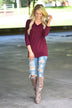 Essential Wine Dolman Top