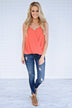 Lucky Tank Top ~ Dark Salmon