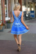 Royal Blue Mid Length Dress