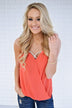 Lucky Tank Top ~ Dark Salmon
