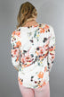 Here Comes the Fun Floral Top ~ Ivory