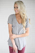 Basic Grey Pocket Tee
