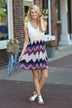 Purple Chevron Dress