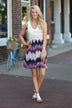 Purple Chevron Dress