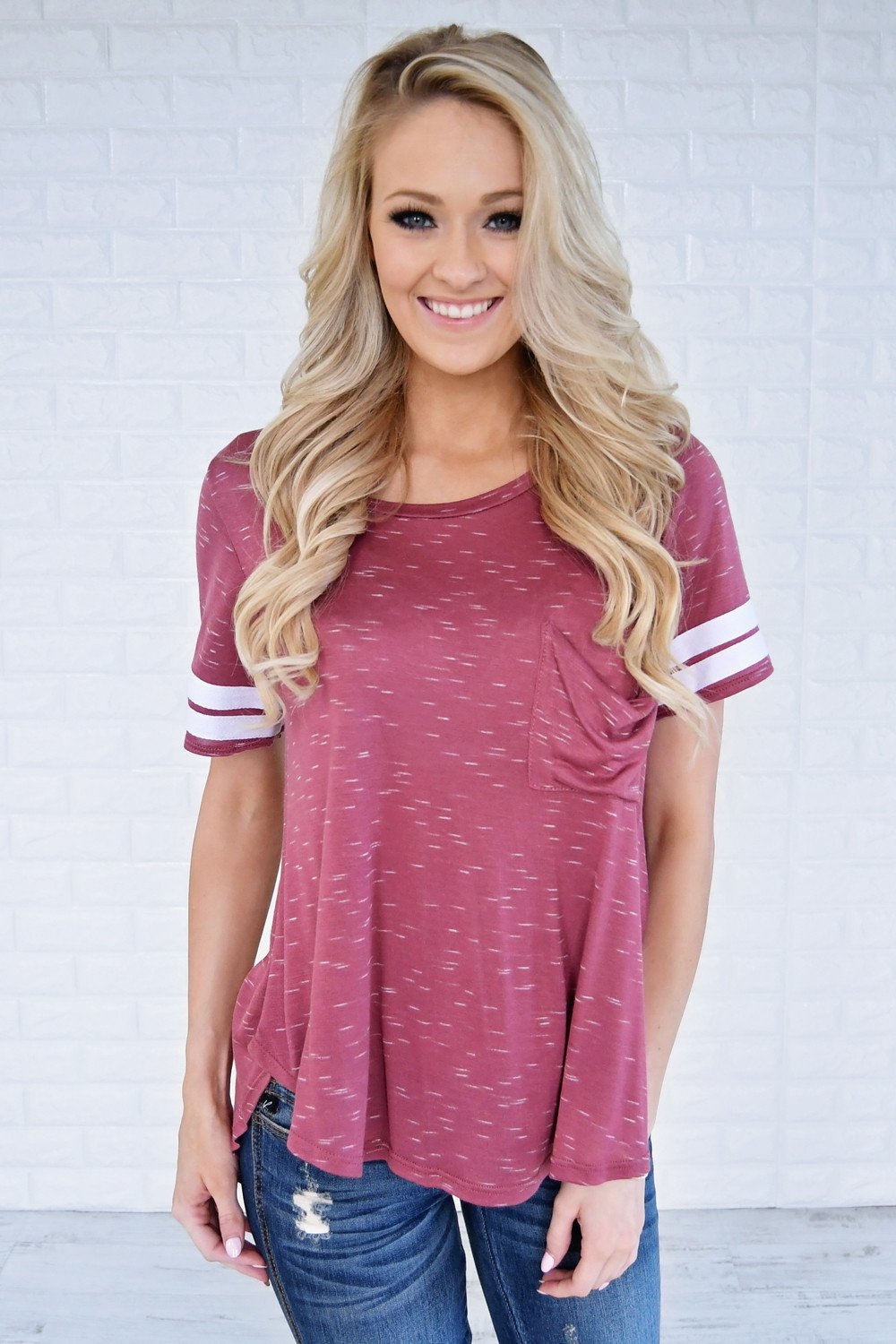 Out of my League Baseball Tee ~ Iron Red