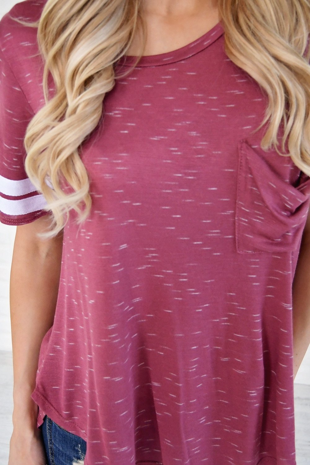Out of my League Baseball Tee ~ Iron Red