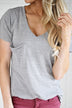 Basic Grey Pocket Tee