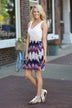 Purple Chevron Dress