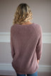 Purple Lace Up Sweater