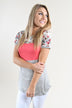 Too Cute to Handle Top ~ Coral