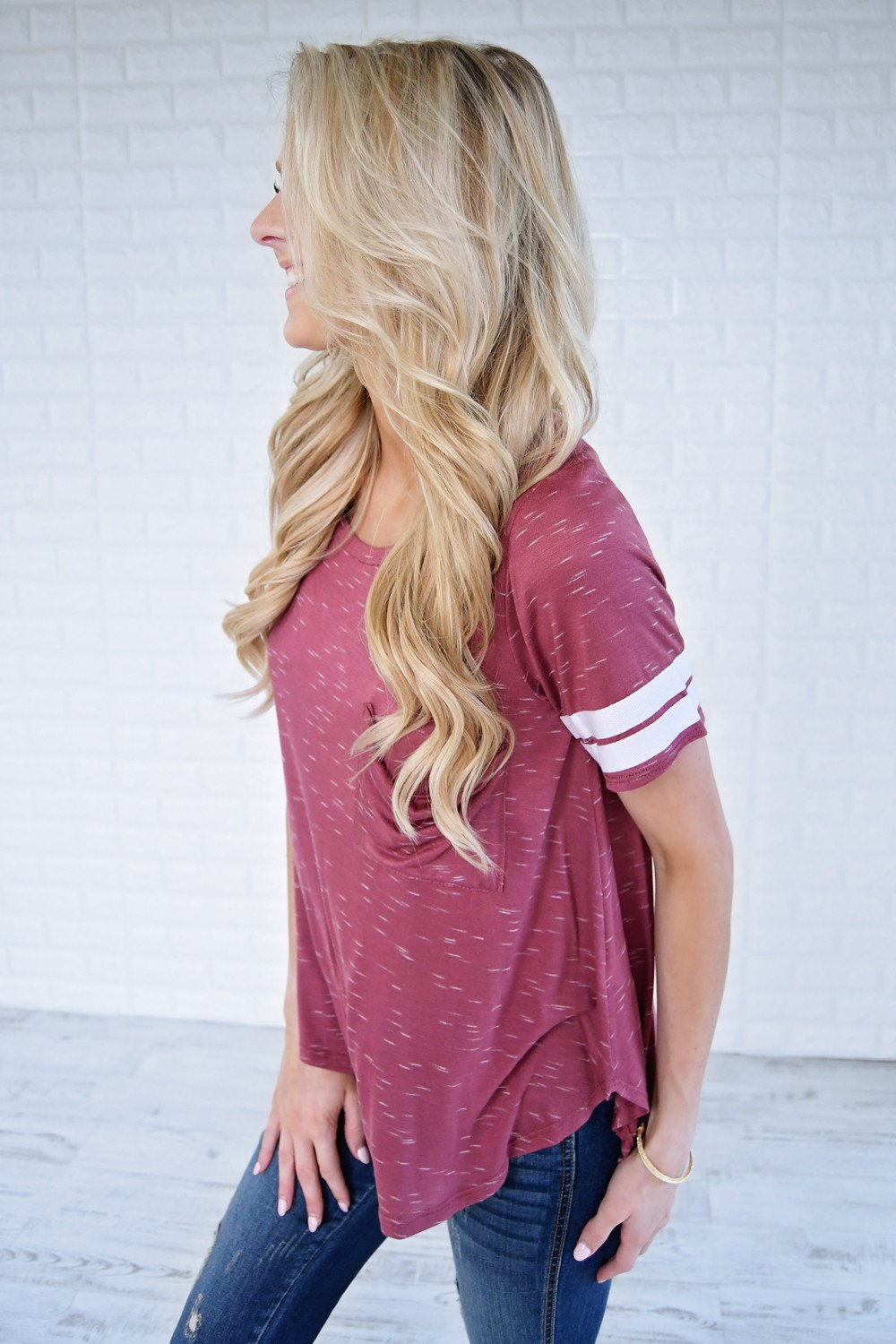Out of my League Baseball Tee ~ Iron Red