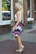 Purple Chevron Dress