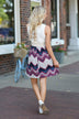Purple Chevron Dress