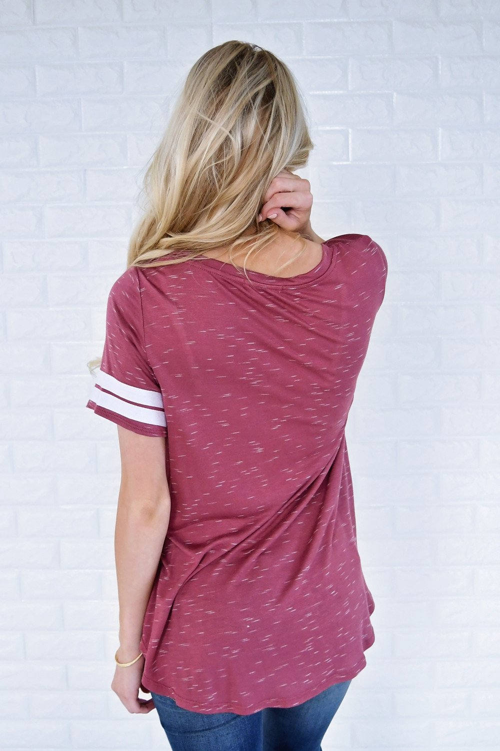 Out of my League Baseball Tee ~ Iron Red