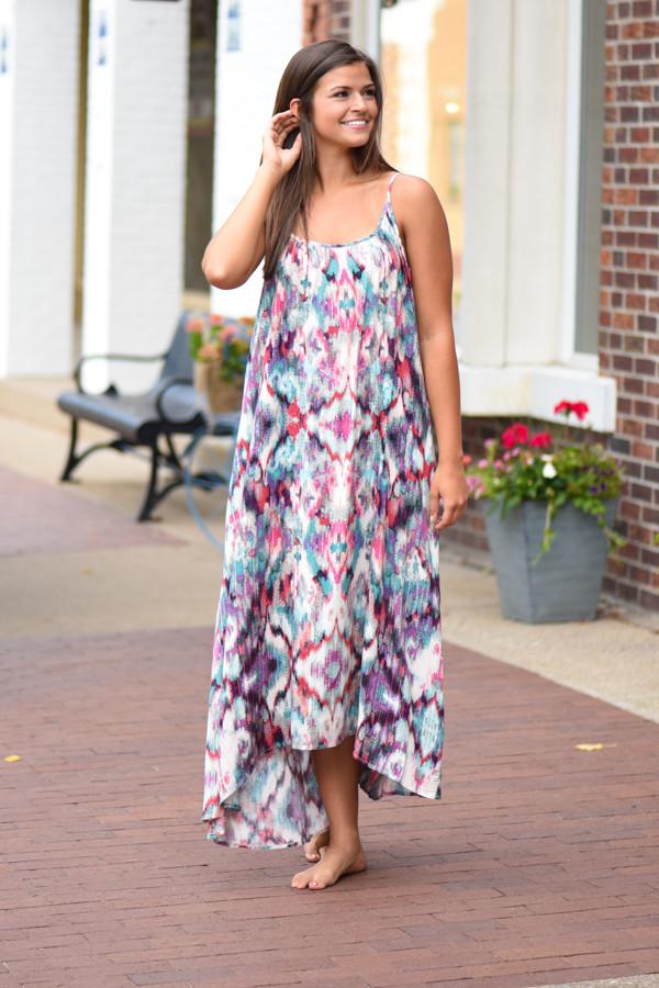 Collage of Color Maxi Dress ~ One Size
